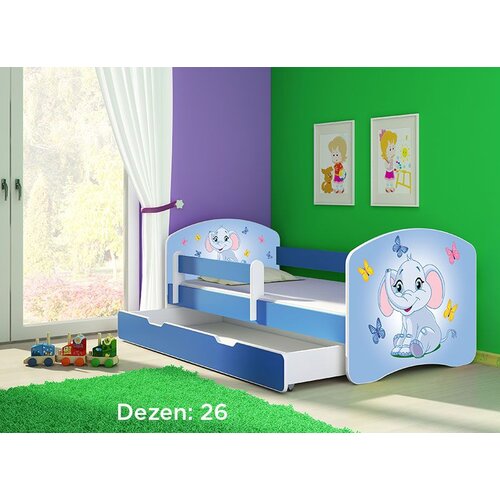 ACMA dečiji krevet ii 180x80 f + dušek 6 cm BLUE26 Cene