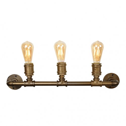 Bb Link W0095-3 RUSTIK 35 Zidna lampa 3xE27, Cupreous Slike