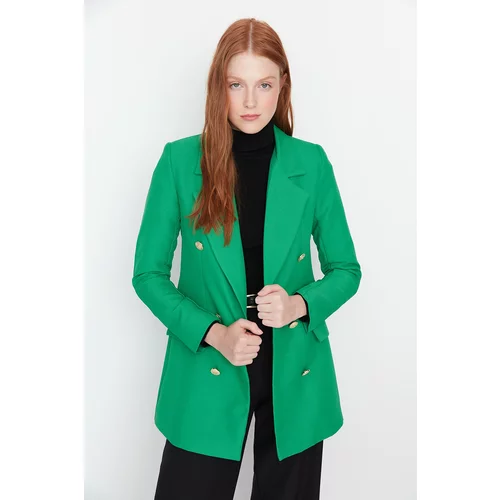 Trendyol Green Button Detailed Jacket