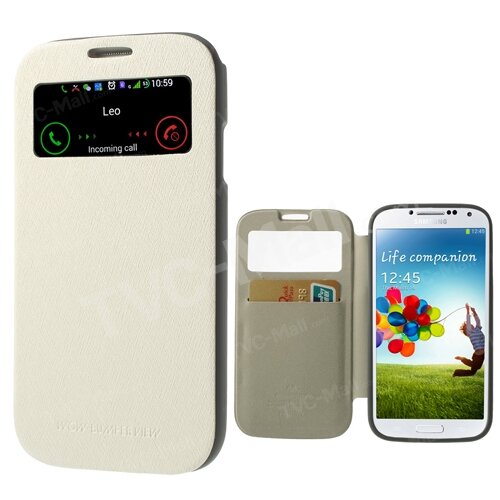  Preklopni ovitek / etui / zaščita Mercury WOW Bumper View Case za Samsung Galaxy S4 - beli Cene