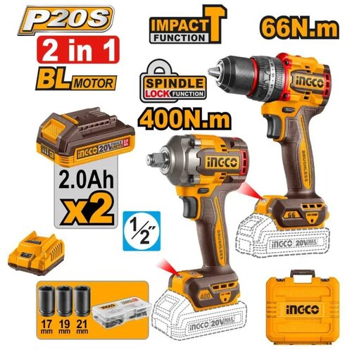 Ingco akumulatorski set alata CKLI20275E 20V super Cene