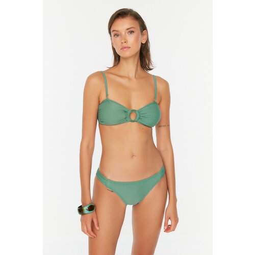 Trendyol Green Ruffle Detailed Bikini Bottom Cene