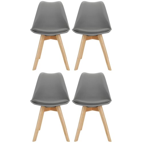MID.YOU Set Stolov Scandi, Siva, Bukev, 4-Delni Cene
