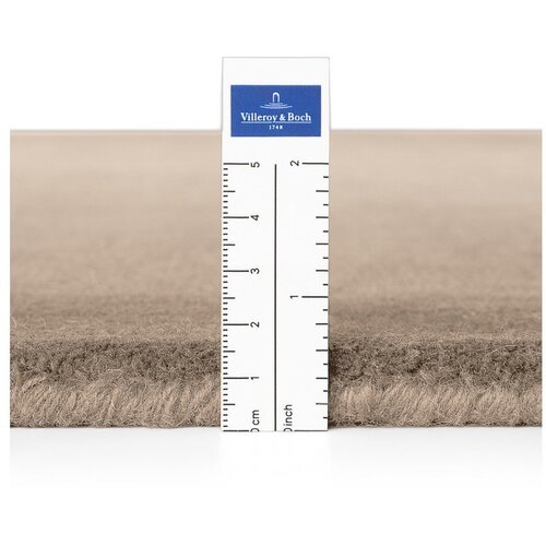 Villeroy Boch Bež ročno tkana okrogla preproga iz me&amp;scaron;anice volne &amp;oslash; 150 cm Kivi &amp;ndash; Slike