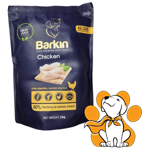 Barkin High Premium Chicken 2kg, Granule Za Odrasle Pse Sa Piletinom Cene
