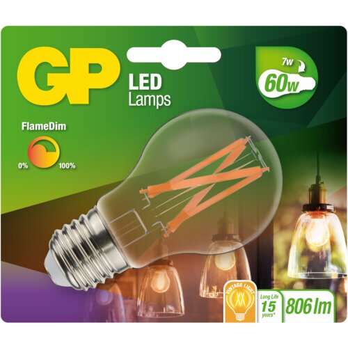 GP Batteries GP Lighting LED FlameDim E27 7W (60W) 806 lm GP 085430 Cijene