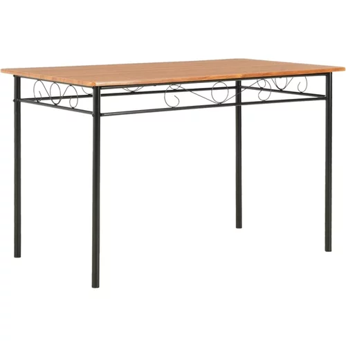  Jedilna miza rjava 120x70x75 cm mediapan