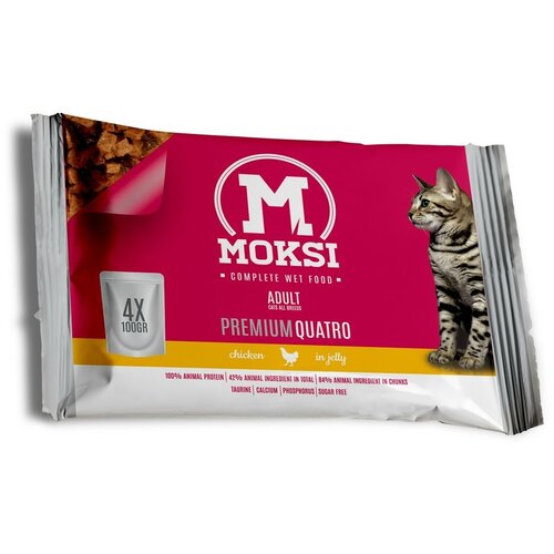 Moksi preliv za mačke - Piletina u želeu - 4x100g - 13 pakovanja Cene