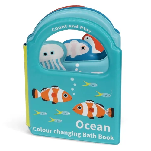 Rex London Interaktivna igrača Colour changing bath book Ocean –