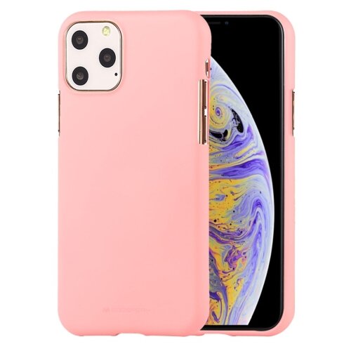 Goospery soft feeling silikonski ovitek za iPhone 12 / 12 Pro - roza Slike