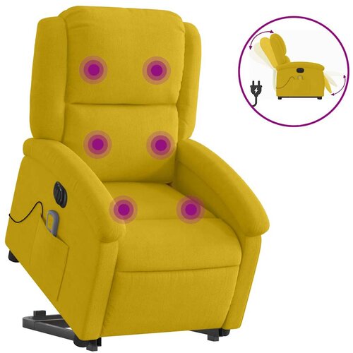  Električni masažni naslonjač na podizanje žuti bar&amp;scaron;un Slike