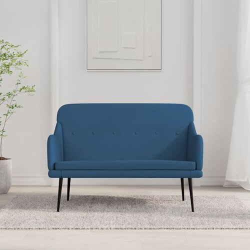 vidaXL Klupa plava 110 x 76 x 80 cm od tkanine Cene