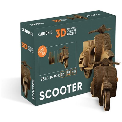 Cartonic 3D puzzle Scooter Slike