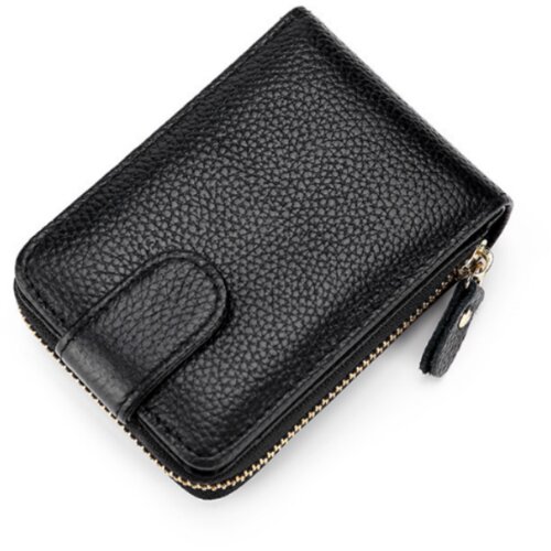 INF Moška usnjena denarnica z blokiranjem RFID Black, (21327678) Cene