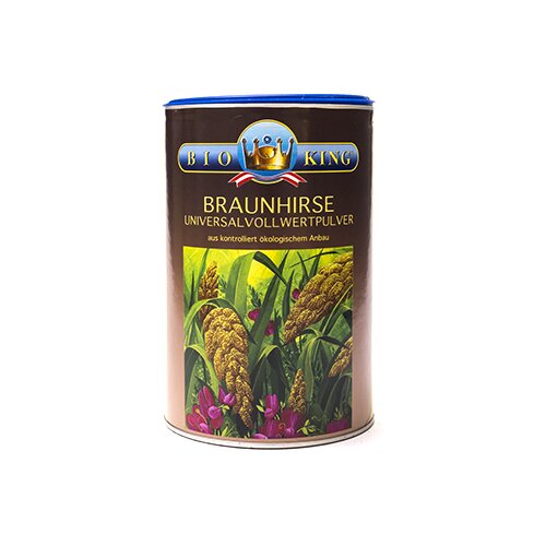 BioKing Cjelovito smeđe proso u prahu Bio - 500 g - spremnik Cene