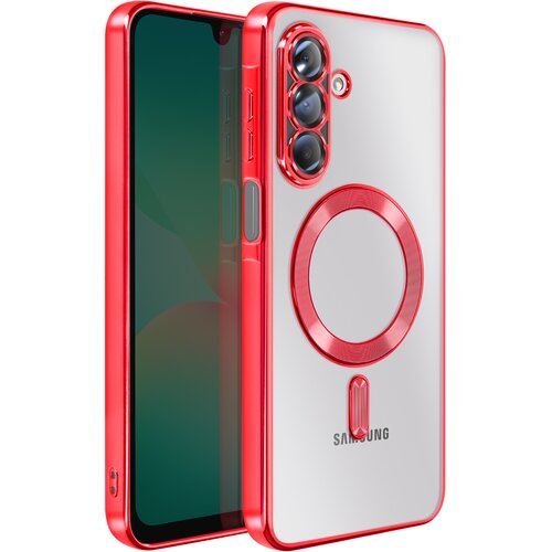 AVIZAR Ovitek za Samsung Galaxy A26, združljiv z MagSafe, s kromiranim robom, Rdeča, (5000189994) Cene