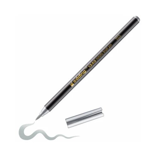  Brush flomasteri E-1340, 1-6 mm metalik Edding srebrna 08L1340MS Cene