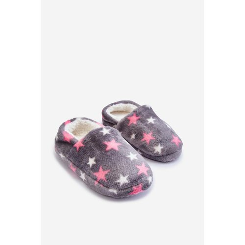 Kesi Children's Insulated Slip-On Slippers In Stars Gray Meyra Slike