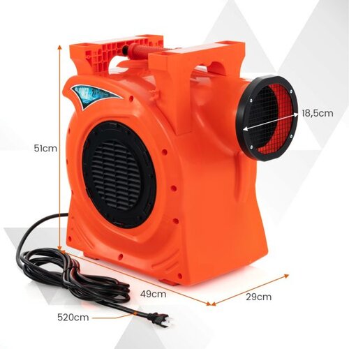  Komercialni 2300 W zračni puhalnik z 2HP motorjem in ročno puhalno črpalko Slike