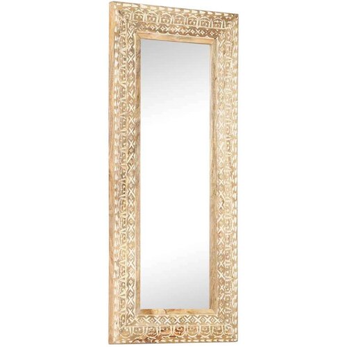 VidaXL Ručno izrezbareno ogledalo 110 x 50 x 2,6 cm masivno drvo manga Slike