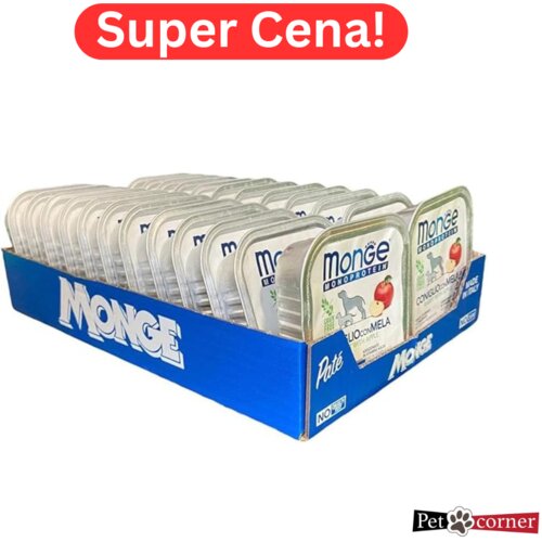 Monge pašteta za pse zečetina i jabuka 24x150g ekonomično pakovanje Cene