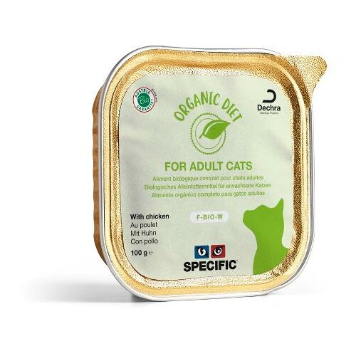 Dechra specific hrana za mačke - Adult Organic Chicken 8x100g Slike