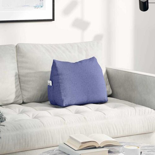 vidaXL Poglavni vzglavnik Jeans modra 45 x 20 x 35 cm blago Cene