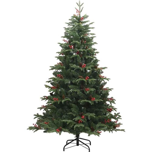 VidaXL Umjetno božićno drvce Zelena 210 cm PVC i Metal i Plastika Slike