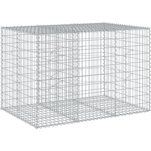  Gabionska ko&amp;scaron;ara s poklopcem 150x100x100 cm pocinčano željezo Slike