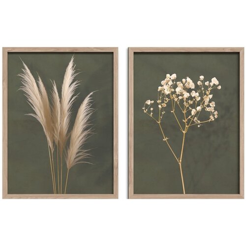 Styler Plakati v kompletu 2 ks z okvirjem 30x40 cm Boho – Cene