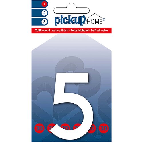 Rio Številka Pickup 3D Home Rio (Motiv: 5, višina: 6 cm, bele barve) Cene