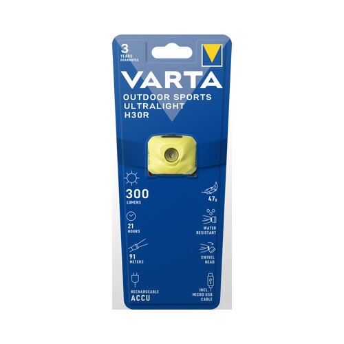 Varta outdoor-sports-ultralight H30R led svjetiljka za glavu pogon na punjivu bateriju 100 lm 18631201401 Cijene