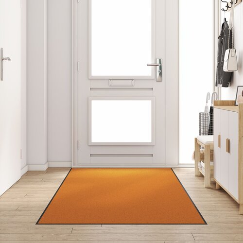 vidaXL Predpražnik Oranžen, Črn Poliamid 300 x 120 x 0.9 cm Predpražnik Cene