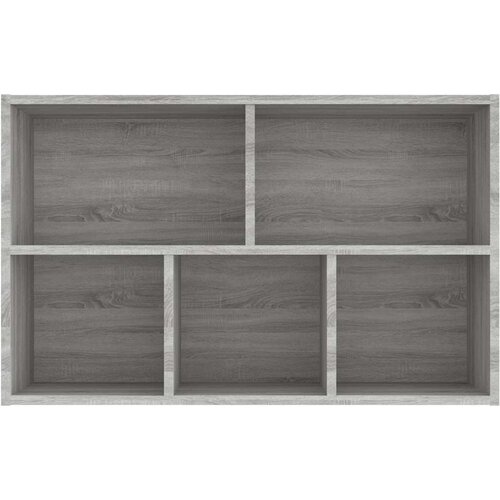 za knjige / komoda siva boja hrasta 50x25x80 cm drveni Slike