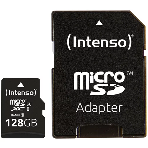 Intenso Spominska kartica Micro SDXC UHS-I Class 10 Pro, 128 GB + adapter
