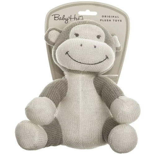 Baby Hug pliš pleten opica sedeča 22 cm 800186