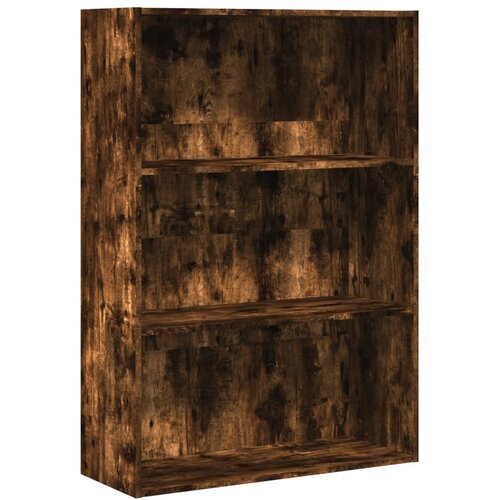 Maison Chic Knjižna omara - Knjižni regal dimljeni hrast 80x30x114 cm inženirski les, (21726238) Cene