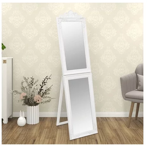  Prostostoječe ogledalo belo 40x160 cm