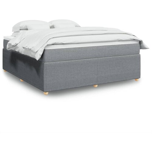 vidaXL Box spring postelja z vzmetnico svetlo siva 180x200 cm blago Cene