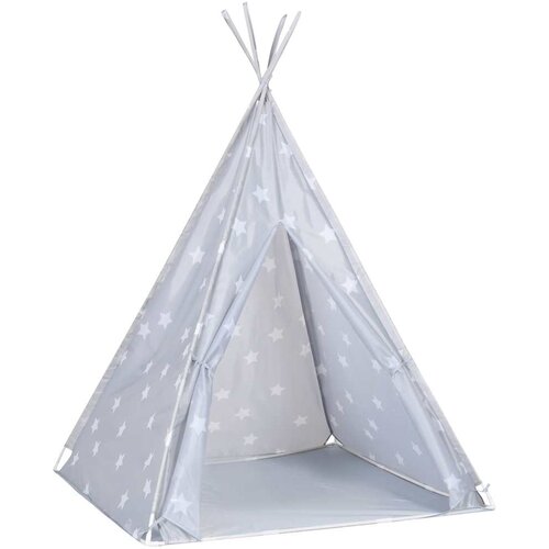  Dječji &amp;scaron;ator tipi od poliestera s torbom sivi 115x115x160 cm Slike