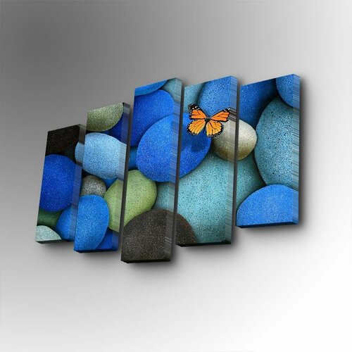 Wallity 5PUC-157 multicolor decorative canvas painting (5 pieces) Slike