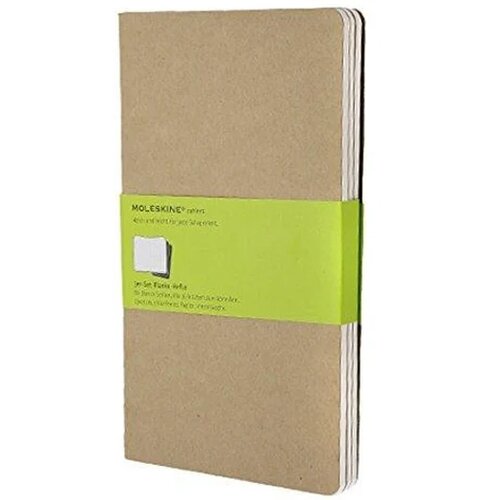 Moleskine Set dnevnika, Velike, 3 komada, Braon Cene