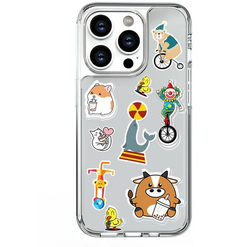 INF Prozoren ovitek za iPhone - Odporen na udarce, prozoren TPU &amp;amp; PC snemljiv ovitek iPhone 14 Pro Max, (21690718) Slike