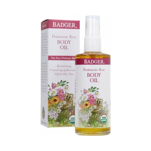 Badger Balm damascus rose antioxidant body oil