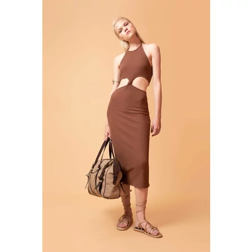 Defacto Fashion Fit Sleeveless Cut Out Maxi Dress
