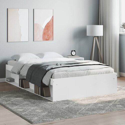  The Living Store Posteljni okvir bel 120x190 cm - Posteljni Okvir, (21529375) Slike