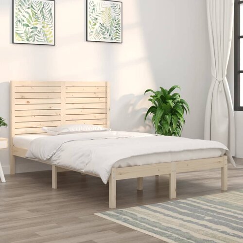 vidaXL Posteljni okvir iz trdnega lesa 135x190 cm 4FT6 Cene