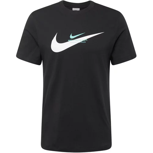 Nike Sportswear Majica tirkiz / crna / bijela
