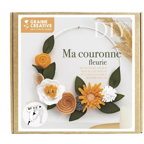 Graine Creative Diy set: dekoracija Ma couronne Fleurie