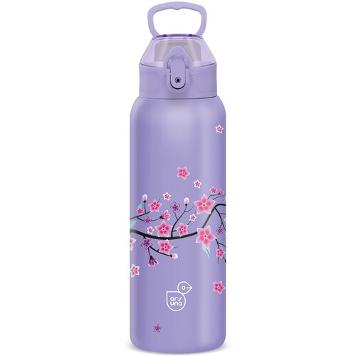 Ars Una 3D Snow Flower ljubičasta metalna boca s dvostrukim zidom 700 ml Cijene